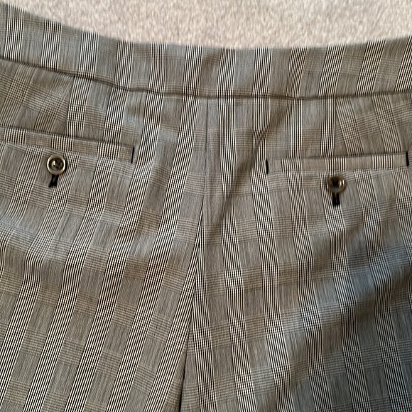 NWOT LADIES SZ 12 stretch JONES NEW YORK COLLECTION PANTS CLASSIC BLK/wht=grey - Picture 5 of 7